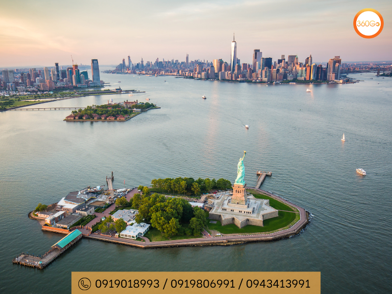 Màu xanh ngọc trở thành đặc điểm nổi bật Tượng Nữ Thần Tự Do - Du lịch 360Go